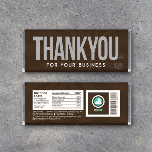 THANK YOU For Your Business Personalized Candy Bar Wrappers - Printable Custom Download