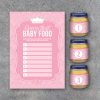 Baby Shower Guess That Baby Food Game with Baby Food Jar Labels – Printable Little Princess Instant Downloads – Party Game for Baby Showers