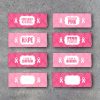 Breast Cancer Awareness Collection – Printable instant download candy wrappers, water bottle labels, tags, cupcake toppers & treat toppers