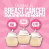 Breast Cancer Awareness Collection – Printable instant download candy wrappers, water bottle labels, tags, cupcake toppers & treat toppers