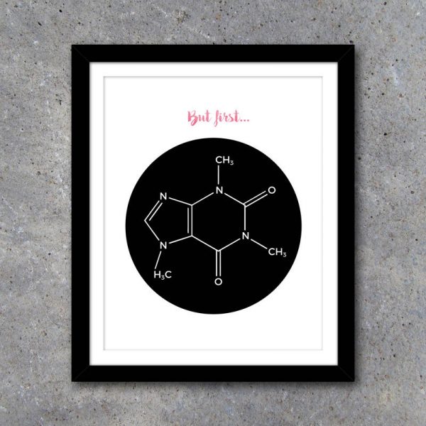 But First…Caffeine Office Art in 3 Colors – Printable Art Instant Download – Home Office Decor – Motivational Art – DIY Gallery Wall Ideas