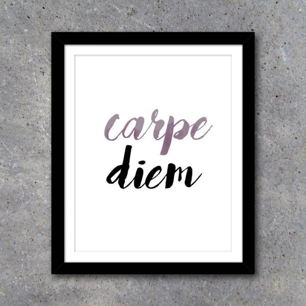 Carpe Diem Office Artwork in 3 Colors – Printable Art Instant Download – Home Office Decor – Motivational Art – DIY Gallery Wall Decor Ideas