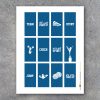 Cheerleading Mini Candy Bar Wrappers and Matching Treat Toppers featuring "Good Luck" or "Great Job"! Printable Instant Download in Blue
