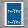 Cheerleading Mini Candy Bar Wrappers and Matching Treat Toppers featuring "Good Luck" or "Great Job"! Printable Instant Download in Blue