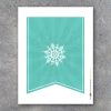 Christmas Banner – Printable Digital File – Instant Download – Pennant – Bunting – Garland – Holiday Decor – Modern – Christmas – Holiday