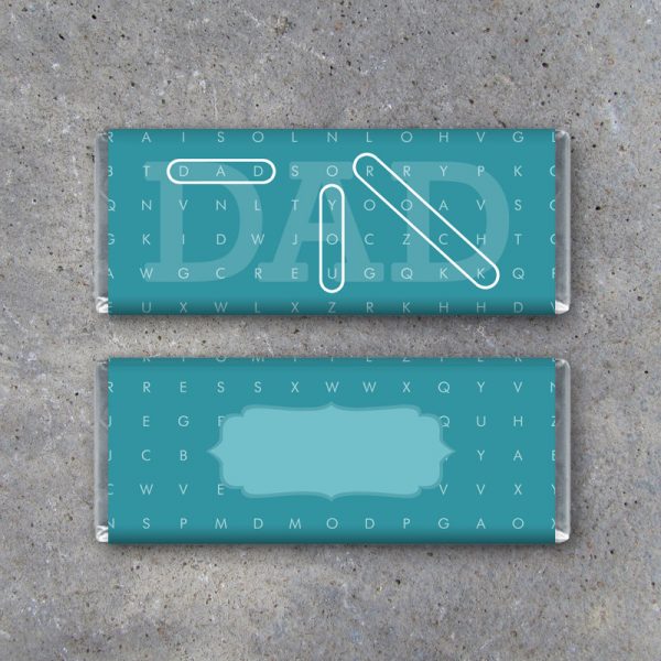 Dad You Rock Word Search Candy Bar Wrapper – Father's Day Gift – Printable Instant Download – DIY Father's Day Gift – Father's Day Gift Tag