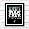 Dad's Man Cave Sign – Printable Manly Man Cave Decor Wall Art – Print Instantly to Create a Last Minute Father's Day gift or Birthday gift!