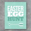 Easter Egg Hunt Sign – 8×10 Printable File – Easter Egg Hunt Poster – Easter Party Printables – Instant Download in 4 Colors!