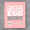 Easter Egg Hunt Sign – 8×10 Printable File – Easter Egg Hunt Poster – Easter Party Printables – Instant Download in 4 Colors!