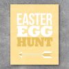 Easter Egg Hunt Sign – 8×10 Printable File – Easter Egg Hunt Poster – Easter Party Printables – Instant Download in 4 Colors!