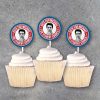 Election Campaign Photo Tags – Printable 2.5" Circle Tags, Cupcake Toppers or Stickers Personalized w/ Name, Title & Photo – VOTE Giveaways