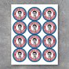 Election Campaign Photo Tags – Printable 2.5" Circle Tags, Cupcake Toppers or Stickers Personalized w/ Name, Title & Photo – VOTE Giveaways