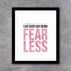 Fearless Home & Office Artwork in 3 Colors – Printable Art Instant Download – Home Office Decor – Motivational Art – DIY Gallery Wall Ideas
