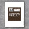 HAPPY 10TH Personalized Candy Bar Wrappers – Printable Birthday Hershey's Wrappers with PHOTO, name & text – Party favors, gift or gift tag