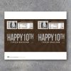 HAPPY 10TH Personalized Candy Bar Wrappers – Printable Birthday Hershey's Wrappers with PHOTO, name & text – Party favors, gift or gift tag