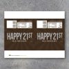 HAPPY 21ST Candy Bar Wrappers – Printable Instant Download – Happy 21st Birthday Hershey's Candy Bar Wrappers – Use as a gift or gift tag!