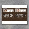 HAPPY 21ST Personalized Candy Bar Wrappers – Printable Birthday Hershey's Wrappers with PHOTO, name & text – Party favors, gift or gift tag