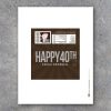 HAPPY 40TH Personalized Candy Bar Wrappers – Printable Birthday Hershey's Wrappers with PHOTO, name & text – Party favors, gift or gift tag