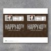 HAPPY 40TH Personalized Candy Bar Wrappers – Printable Birthday Hershey's Wrappers with PHOTO, name & text – Party favors, gift or gift tag