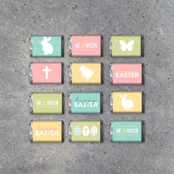 Happy Easter Mini Candy Bar Wrappers – Printable Instant Download – Printable Candy Bar Wrappers – Easter Basket Gifts – Easter Party Favors