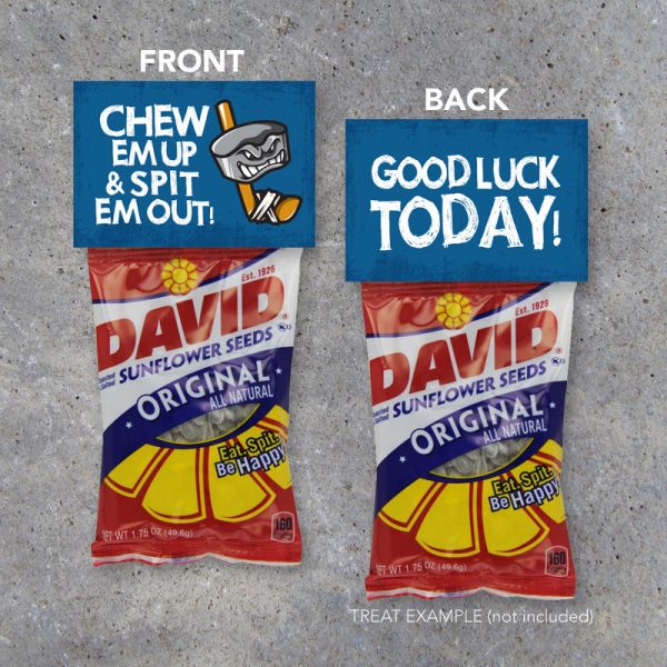 Hockey Treat Toppers – Printable Sports Tags for Ice Hockey Locker Treats in both Blue and Red – Ice Hockey Good Luck Treat Toppers & Tags Hockey Treat Toppers – Printable Sports Tags for Ice Hockey Locker Treats in both Blue and Red – Ice Hockey Good Luck Treat Toppers & Tags