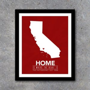 Home Is Where The Heart Is Printable Wall Art – Personalized Custom Download