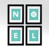 NOEL Modern Wall Art – Set of 4 – Printable Digital File – Instant Download – Series – 8×10 – Christmas – Holiday – Home Décor – Gift – DIY