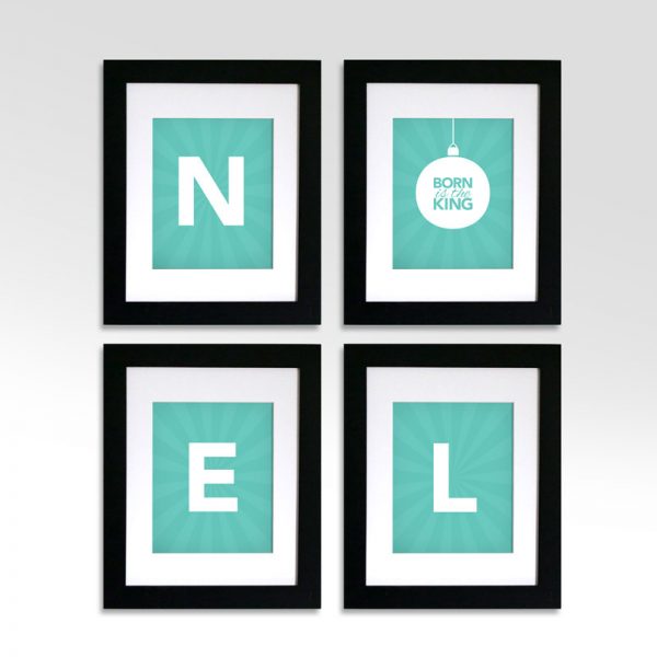 NOEL Modern Wall Art – Set of 4 – Printable Digital File – Instant Download – Series – 8×10 – Christmas – Holiday – Home Décor – Gift – DIY