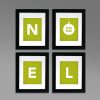 NOEL Modern Wall Art – Set of 4 – Printable Digital File – Instant Download – Series – 8×10 – Christmas – Holiday – Home Décor – Gift – DIY
