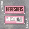 Personalized Birth Announcement Candy Bar Wrappers in PINK – Printable HERESHEIS Hershey Bar Wrappers – It's a Girl! Photo Announcement Personalized Birth Announcement Candy Bar Wrappers in PINK – Printable HERESHEIS Hershey Bar Wrappers – It's a Girl! Photo Announcement