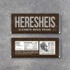 Personalized Birth Announcement Candy Bar Wrappers – Printable Download – HERESHEIS Hershey Bar Wrappers – It's a Girl! Photo Announcement