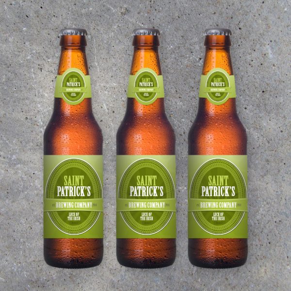 St. Patrick’s Day Beer Bottle Labels – Saint Patrick’s Brewing Company Labels – Printable St Patrick’s Day Party Decorations – Gifts For Him