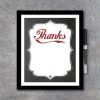 Thanks…Dry Erase Board – Modern Wall Art – Printable Digital File – Interactive Art – Home Decor – Anniversary Gift – House Warming Gift