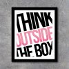 Think Outside The Box Office Art in 3 Colors – Printable Instant Download – Home Office Decor – Motivational Art – DIY Gallery Wall Ideas