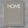THIS HOME Word Search Modern Wall Art – Printable Digital File – Birthday Gift – Interactive – Gift – House Warming Gift – Wedding Gift