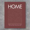 THIS HOME Word Search Modern Wall Art – Printable Digital File – Birthday Gift – Interactive – Gift – House Warming Gift – Wedding Gift