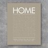 THIS HOME Word Search Modern Wall Art – Printable Digital File – Birthday Gift – Interactive – Gift – House Warming Gift – Wedding Gift