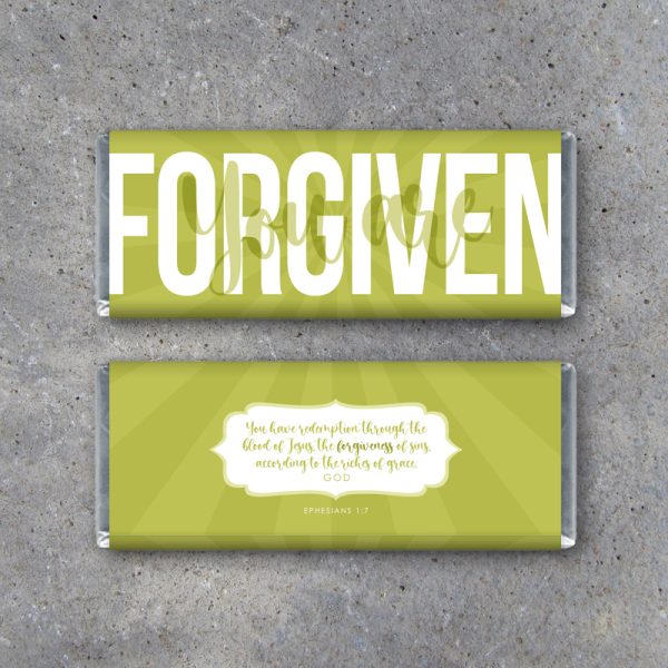 You Are Forgiven Candy Bar Wrapper
