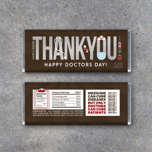 Doctor Appreciation Candy Bar Wrappers – Printable Instant Download