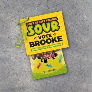 Sour Candy Election Campaign Tags – Printable Custom Download