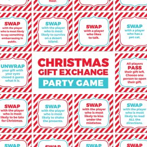 Christmas Gift Exchange Party Game – Printable Instant Download