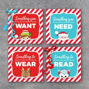 Christmas Gift Tags - Something Cards - Printable Instant Download