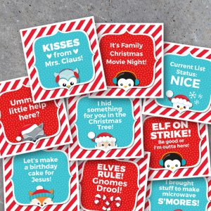Elf Activity Tags Vol. 2 - Printable Instant Download