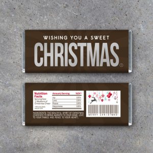 Merry Christmas Candy Bar Wrappers – Printable Instant Download