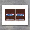 PREVIEW Snickers Merry Christmas Candy Bar Wrappers 4